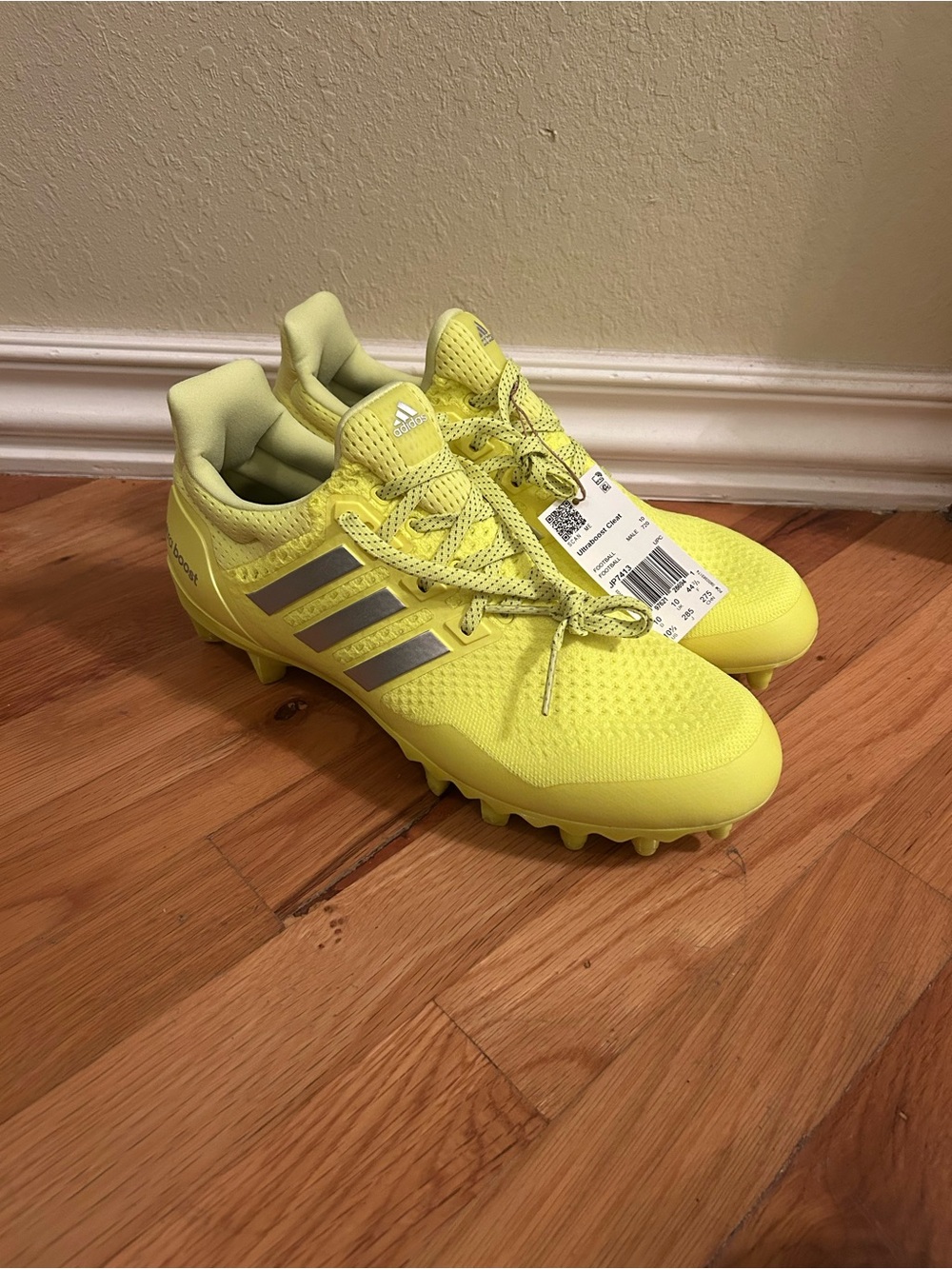 Adidas Ultraboost Football Cleats Solar Yellow Mens Size 10 JP7413